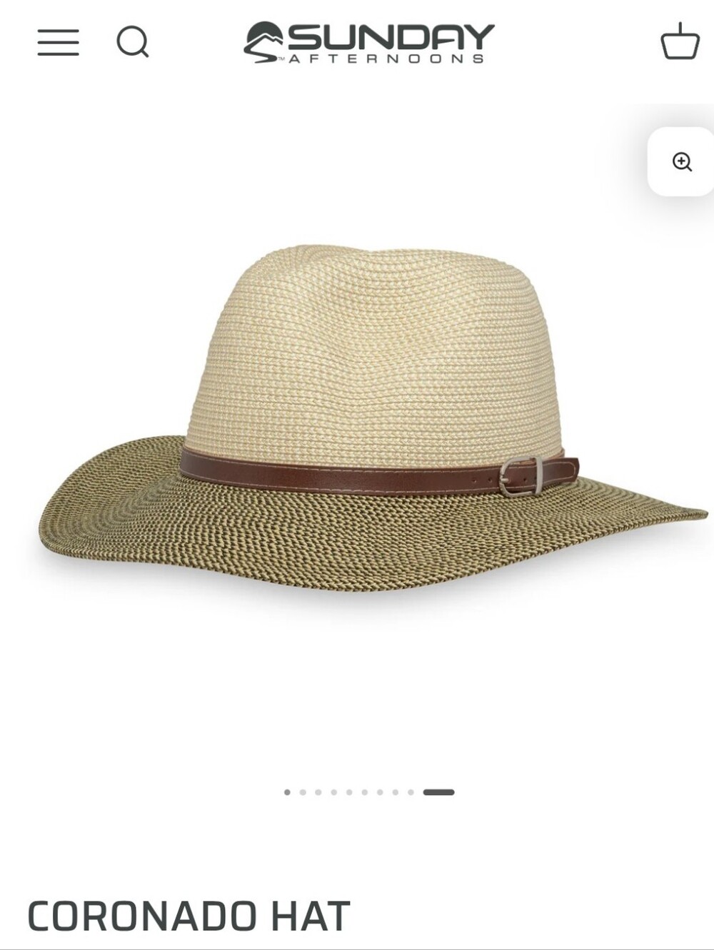 NWOT Sunday Afternoons Coronado Hat - Medium - Cream / Tweed